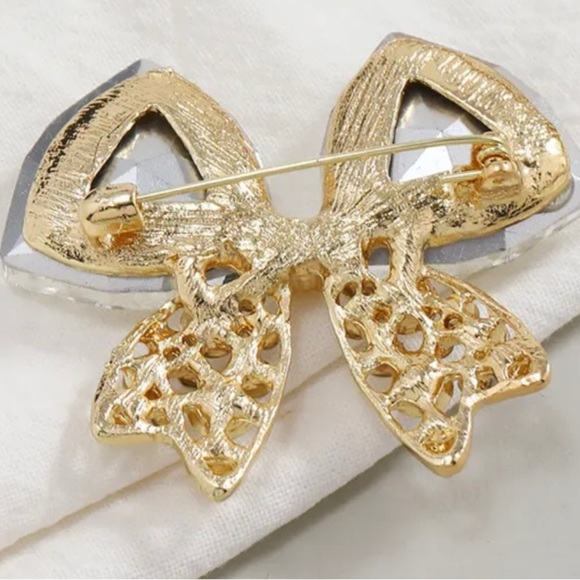 Purple Bow Brooch - Picture 3 of 3